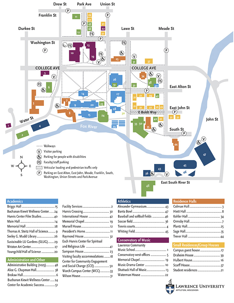 Campus Maps | Lawrence University