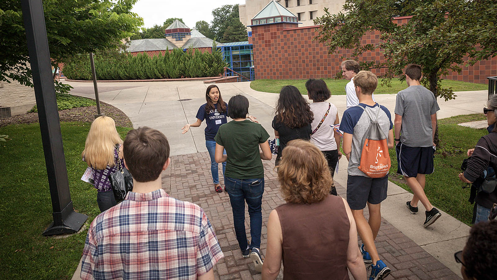 Admissions conducting a breakout session during a campus visit