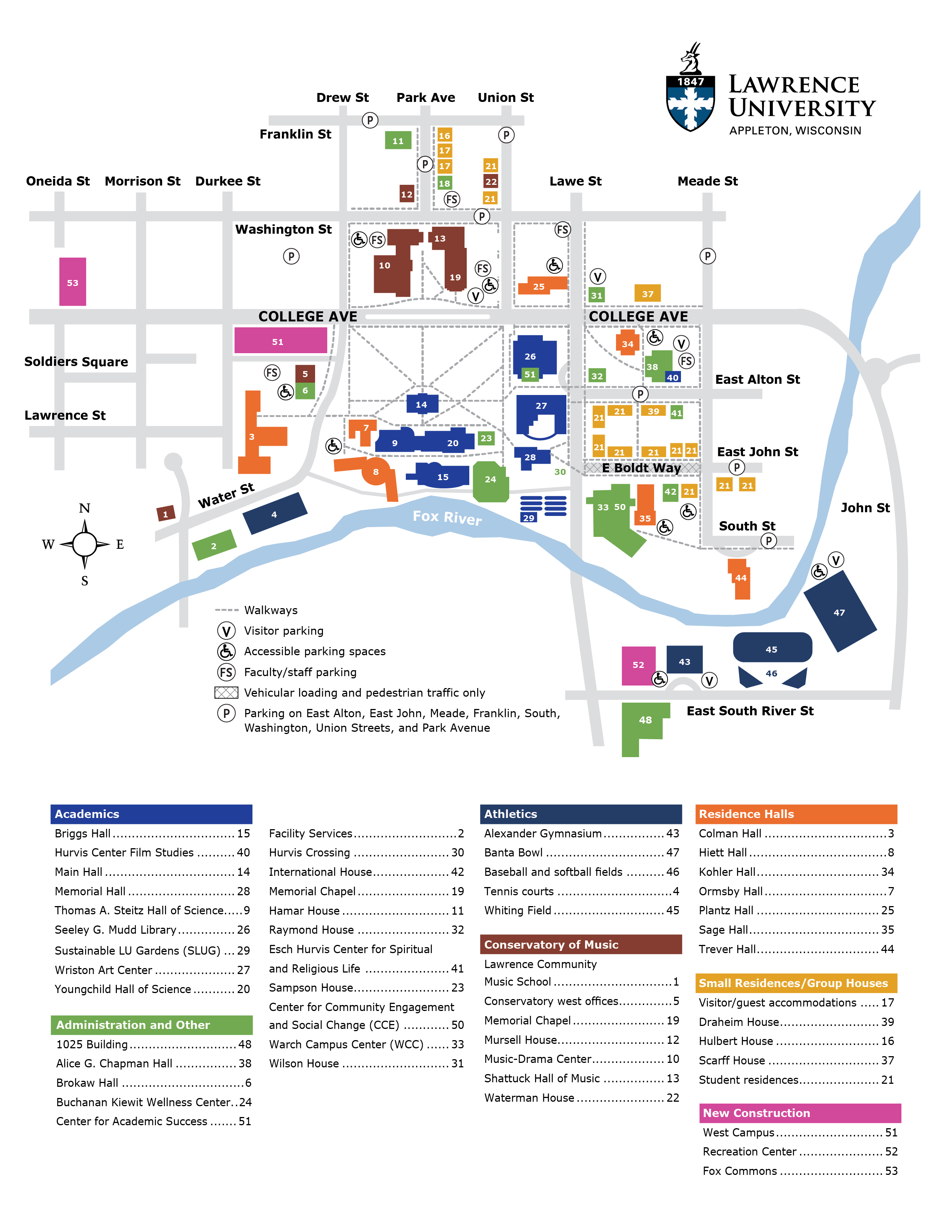 Lawrence Campus Map 2D