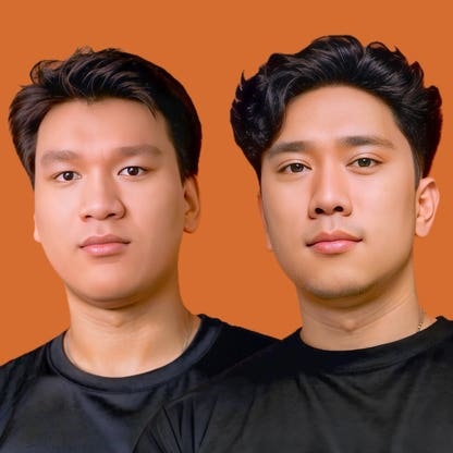 Headshots of Alec Nguyen and Austin “Hung” Nguyen  