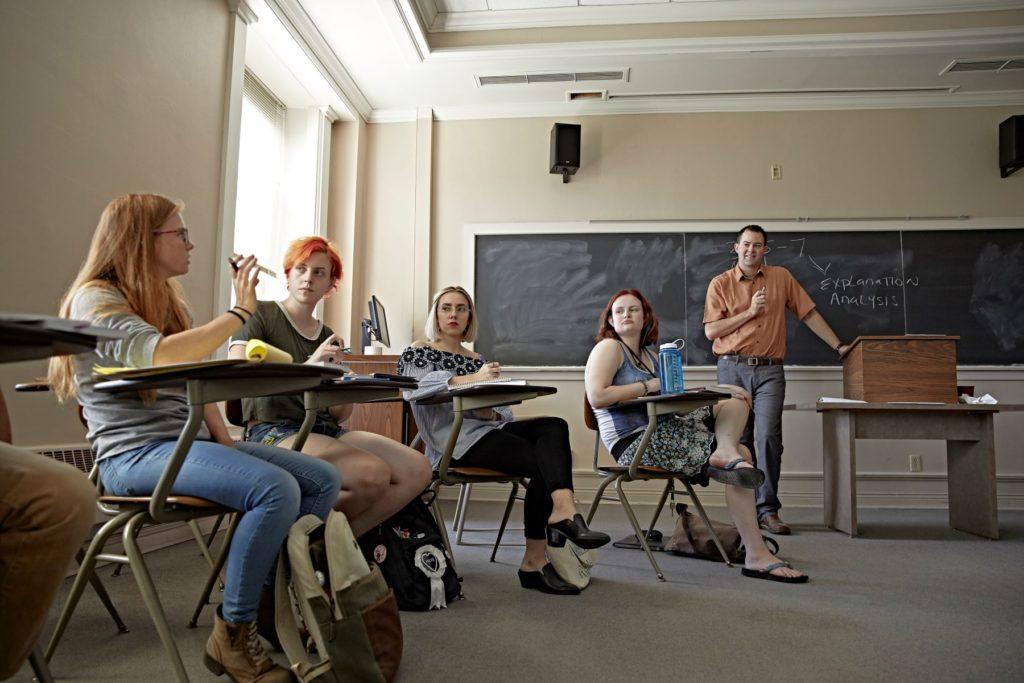 Students in a classroom