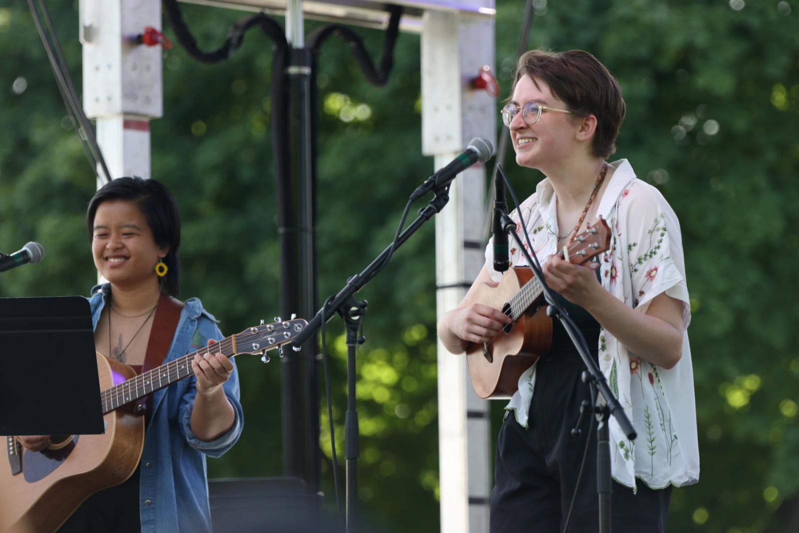 Paper Cranes perform a set during LUaroo.