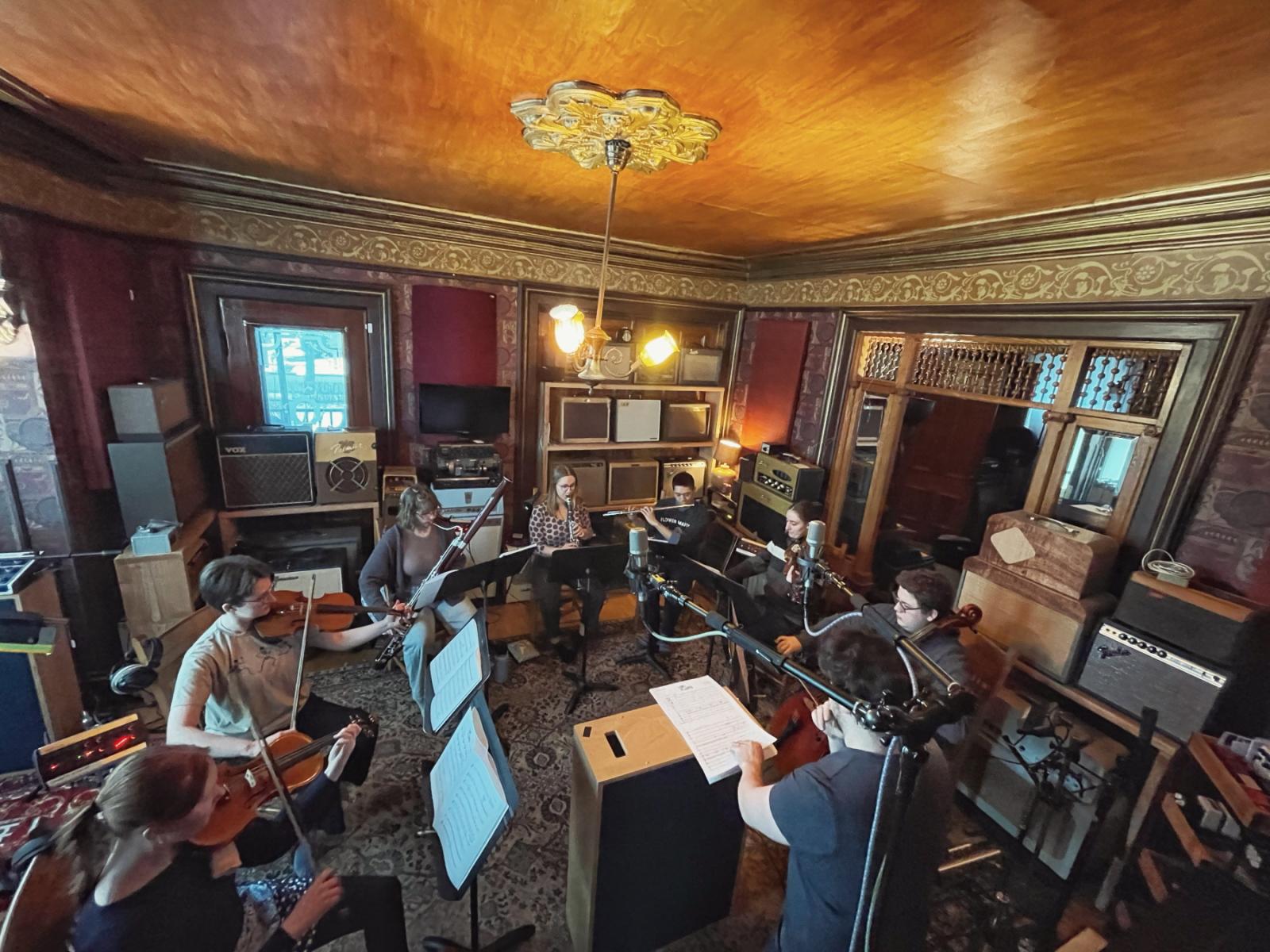 Lawrence students record at Honeytone, a studio in Neenah.