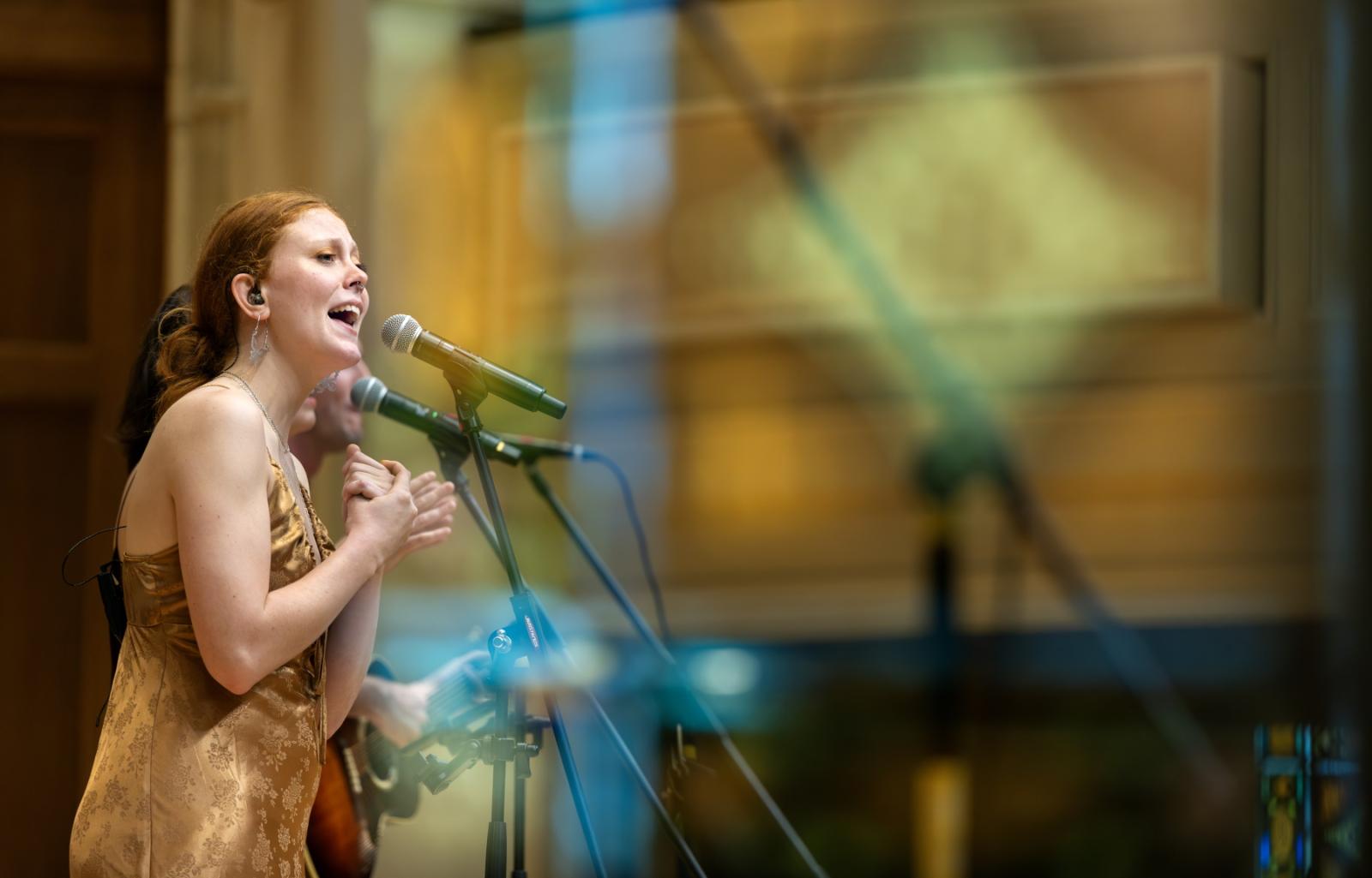 Buffalo Rose performs at Memorial Chapel.