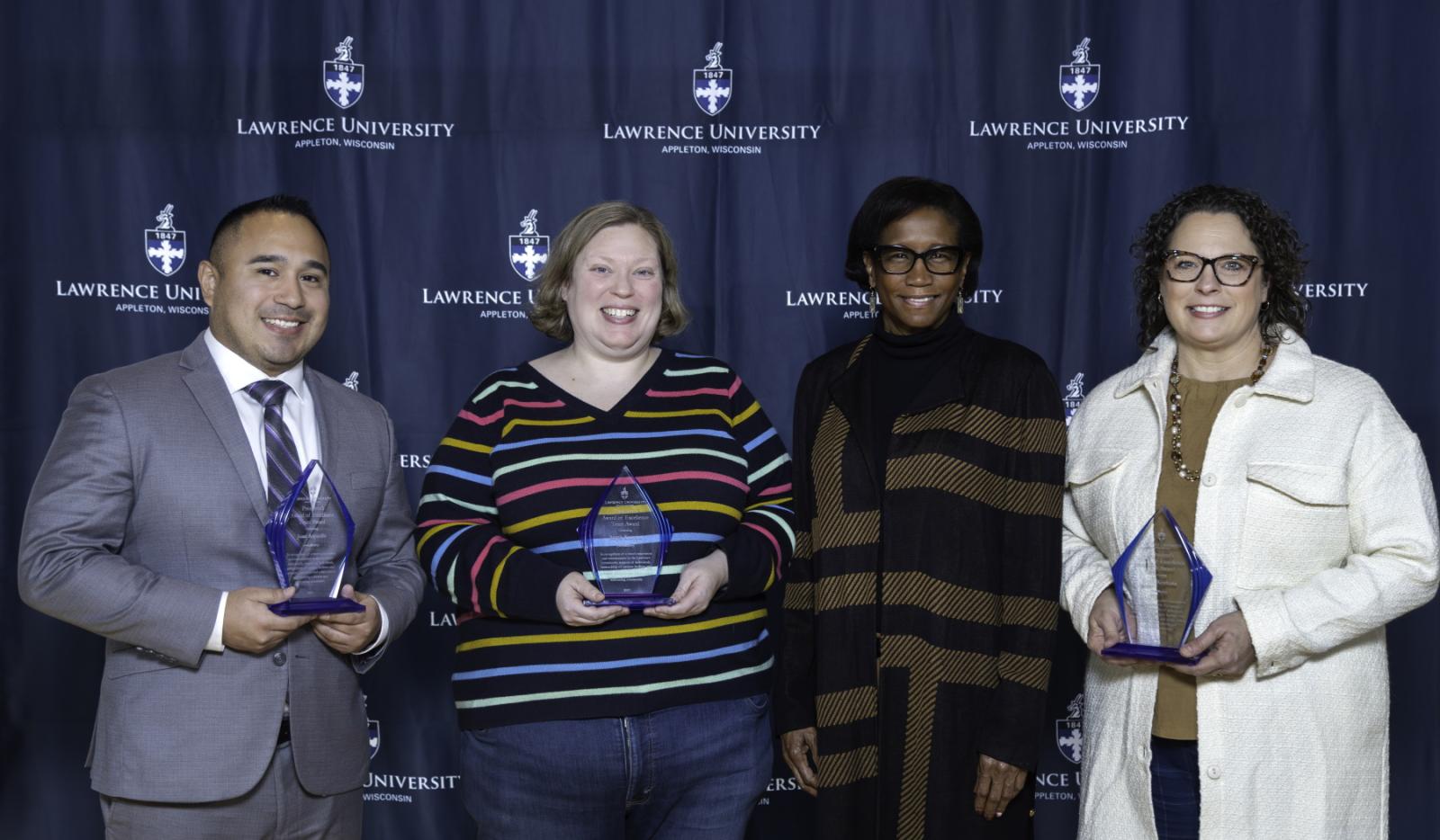 From left: Juan Arguello, Steph Knoppa, President Laurie Carter, and Kristi Koshuta. (Photos by Danny Damiani)