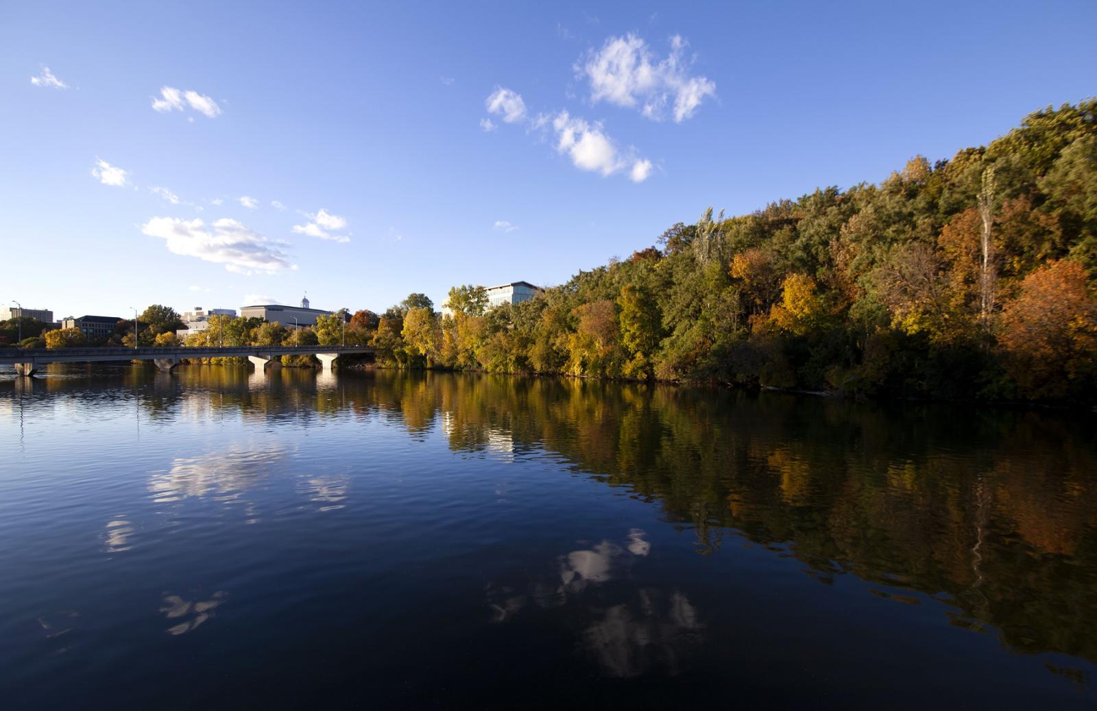 A view of the Fox River near campus.