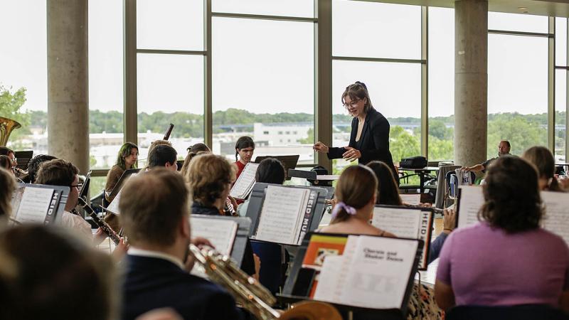 The Commencement Cookout and Graduation Band Concert in Warch Campus Center