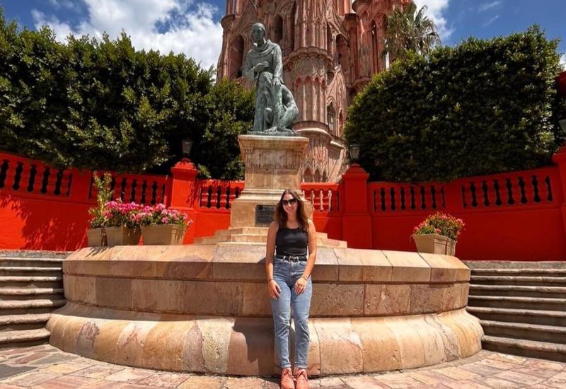 Mattigan Haller poses for a photo while studying abroad in Mexico.