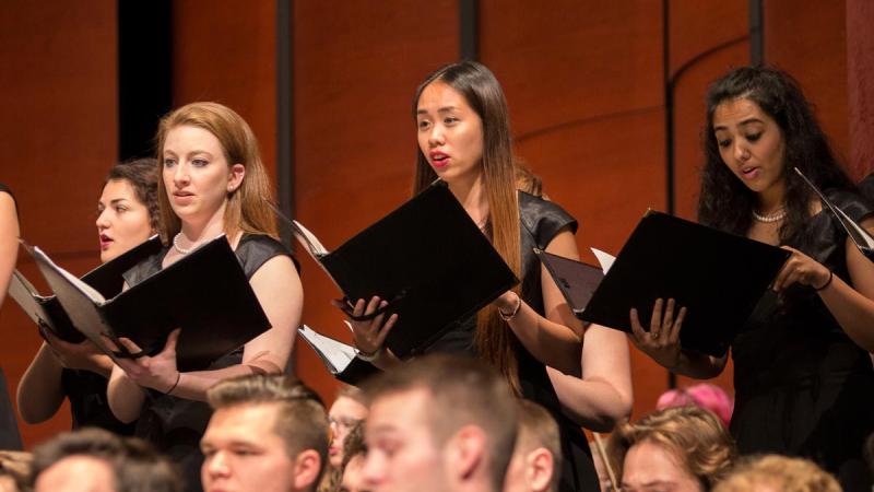 Choir singing