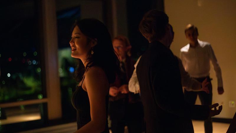 Students take part in the Homecoming Dance in Warch Campus Center.