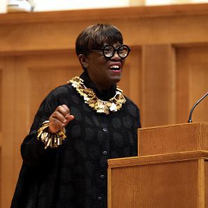 Patricia Smith at Lawrence Memorial Chapel for Convocation